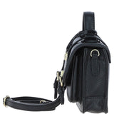 Stylish Ashwood Leather Small Satchel Bag Black: Y-61