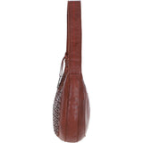 Stylish Ashwood Leather Curved Shoulder Bag Tan: GV-64288