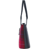 Ashwood Leather & Harris Tweed® Cloth Genuine Leather Shoulder Bag Navy/Pink: TW-23-06-NP