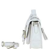 Stylish Ashwood Leather Medium Satchel Bag White: Y-62