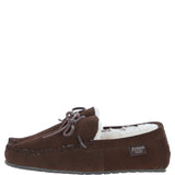 Fenland Classic Mens Suede Sheepskin Maverick Slippers Brown