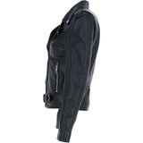 Ashwood Women's Leather Biker Jacket Black: AWL-124
