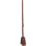 Ashwood Leather & Harris Tweed® Cloth Saddle Crossbody Bag with Twist Lock Tan/Mcload: TW-30-02-TM
