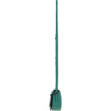 Real Leather Saddle Crossbody Bag Ever Green: 63753