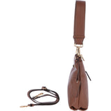 Small Two In One Leather Crossbody Bag & Shoulder Bag Tan : 62539