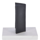Cow Waxy Large Leather Classic 8 Card Bill-Fold  Wallet Black :  1558