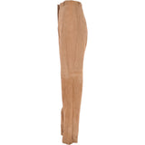 Womens Suede Leather Trousers Sand/Sue: 766 TROUSERS