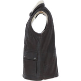 Ashwood Men's Leather Waistcoat Brown Snuff: LUCK