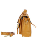 Stylish Ashwood Leather Large Satchel Bag Mustard: Y-63