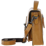 Ashwood Leather Medium Crossbody Satchel Bag Mustard: P-62