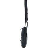 Real Leather Messenger Bag with Multiple Pockets Black: MOSCOW
