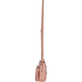 Small Compact Leather Crossbody Bag Rose Gold - 62662