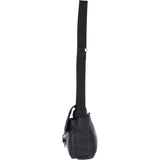 Ashwood Leather & Harris Tweed® Cloth Bodybag Black/Watch: TW-41-03-BW