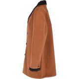 Mens Classic Sheepskin Coat Whisky/black: KE 884 BOX