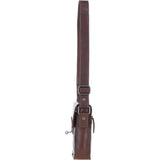 Ashwood Leather Men's Buckle Crossbody Bag Chestnut: S-60