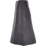 Women's Leather Pencil Skirt  Black : V2 Knee