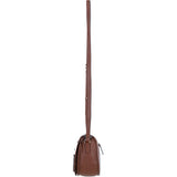 Ashwood Leather Crossbody Bag with Twist Lock 2 Tone Tan: 64787