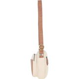 Fenland Canvas & Leather Crossbody Bag Tan/cream: FEN-751