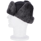 Trapper Hat With Sheepskin Fur Navy: 030-T