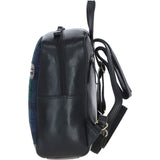 Authentic Ashwood Leather & Harris Tweed® Cloth Backpack Black/Watch: TW-28-03-BW
