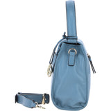 Elegant Ashwood Leather Handbag with Detachable Crossbody strap Denim: 64731