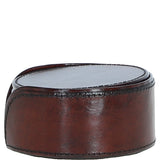 Ashwood's Premium Leather Round Coaster Chestnut: LF-159