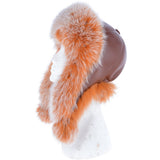 Toscana Pom Pom Sheepskin Trapper Hat Tan: 103 F
