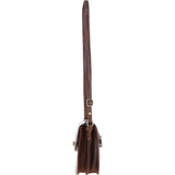 Ashwood Small Leather Crossbody Bag Brown: V-80