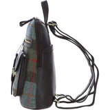 Exquisite Ashwood Leather & Harris Tweed® Cloth Backpack Brown/Mcload: TW-25-01-BM