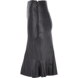 Women's Leather Fish Tail Skirt  Black: FISH SKIRT