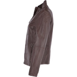 Leather Jacket Mid Brown/app: AWL-738