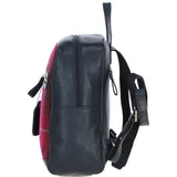 Authentic Ashwood Leather & Harris Tweed® Cloth Backpack Navy/Pink: TW-28-06-NP