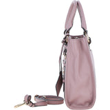 Real Leather Handbag with Adjustable Crossbody Strap Woodrose: 64867