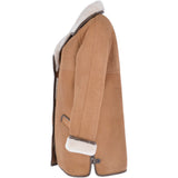Women's Sheepskin Coat Biscuit Tan: KB 265