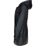 Stylish Ashwood Leather Ladies Three Quarter Jacket Black: Emilia