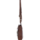 Ashwood Leather & Harris Tweed® Cloth Crossbody Bag Tan/Mcload: TW-24-02-TM