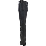 Women's Leather Hipster Trousers Black: DP 251