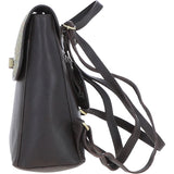 Ashwood Leather & Harris Tweed® Cloth Compact Backpack Brown/Green: TW-65-09-BG