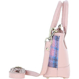 Ashwood Leather & Harris Tweed® Cloth Small Grab Bag Baby-Pink/Pink: TW-63-15-BP