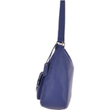 Medium Leather Shoulder Bag Twilight Blue - 60660