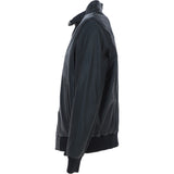 Men's Real Light Weight Leather Regular Fit Bomber Jacket Black: G Bomber