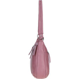 Premium Leather Shoulder Bag Dungannon: Cameo Rose