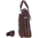 Ashwood Leather Men’s Messenger Laptop Bag Chestnut: S-63