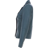 Ashwood Leather Women's Two Button Grey Blazer: 10157