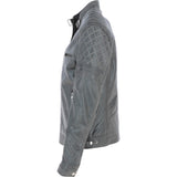 Ashwood Premium Leather Mens Vintage Biker Jacket Gray: AWM-N2