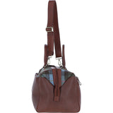 Ashwood Leather & Harris Tweed® Cloth Doctor Holdall Tan/Mcload: TW-42-02-TM