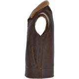Sheepskin Gilet Camel Antique: KE-176