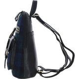 Exquisite Ashwood Leather & Harris Tweed® Cloth Backpack Black/Watch: TW-25-03-BW