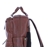Mens Leather Backpack chestnut: Jordan