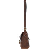 Vintage Satchel Leather Handbag Mud/brown: Kidderminster